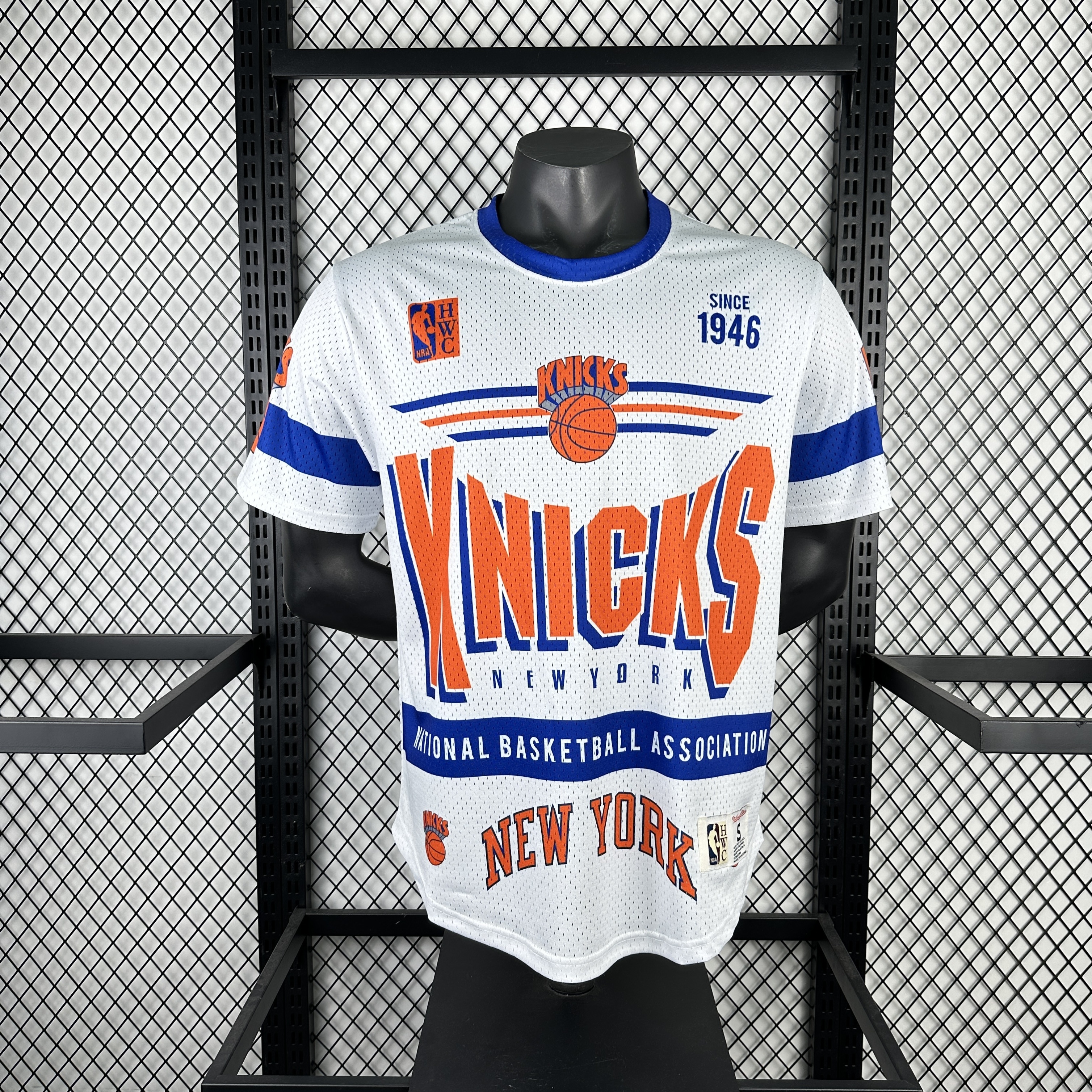 Men New York Knicks blank white NBA 2025 jersey